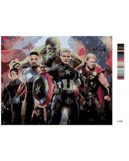 Festék a számok szerint Avengers Endgame-3