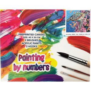 Festmény számok szerint Színes teknős 40 x 50 cm-3