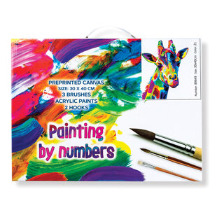 Festmény számok szerint Színes zsiráf 30x40 cm-4