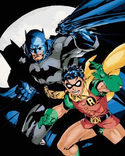 Festeni a számok Batman és Robin-1