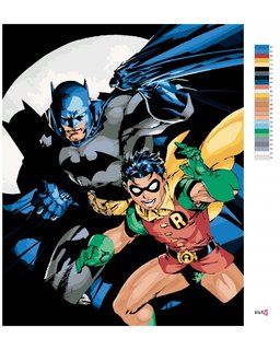 Festeni a számok Batman és Robin-3