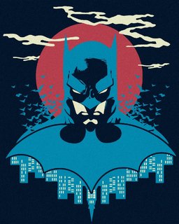 Festék a számok szerint Batman kék és piros színben-1