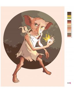 Festés a számok alapján Dobby (Harry Potter)-3