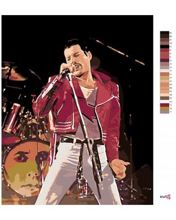 Festék a számok szerint Freddie a színpadon-3