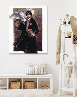 Festés szám szerint Harry Potter és Hedwig a Roxfortban-2