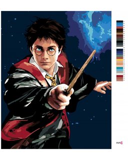 Festés a számok szerint Harry Potter és a pálca-3