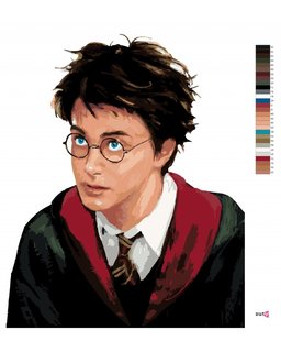 Festés a számok alapján Harry Potter portré-3