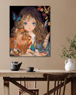 Festés a számok szerint Hermione és a görbe láb (Harry Potter)-2
