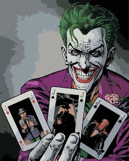 Festés a számok szerint Joker és kártyák (Batman)-1