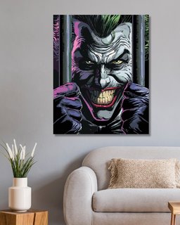 Festék a számok szerint Joker rácsok mögött (Batman)-2