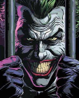 Festék a számok szerint Joker rácsok mögött (Batman)-1