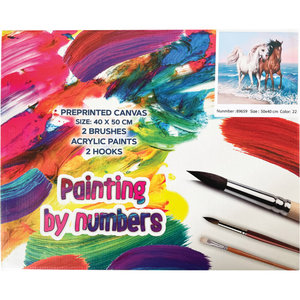 Festmény a számok szerint Lovak 40x50 cm-3