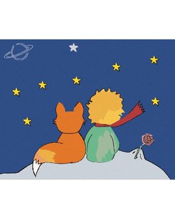 Festék a számok szerint A kis herceg és a csillagok-1