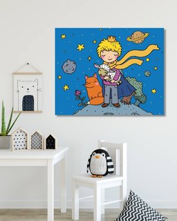 Festék a számok szerint A kis herceg egy báránnyal-2