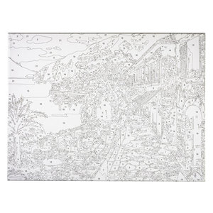 Festmény szám szerint Santorini 40 x 50 cm-2