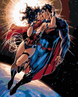 Festék a számok szerint Wonder woman és Superman repül-1