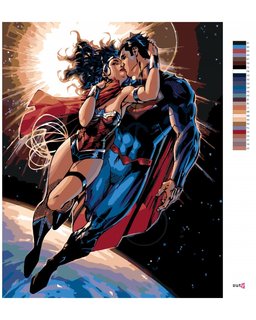 Festék a számok szerint Wonder woman és Superman repül-3