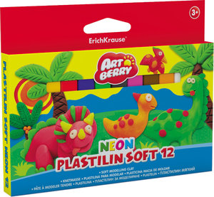 Puha modellező gyurma ArtBerry® Neon, 12 színben-1