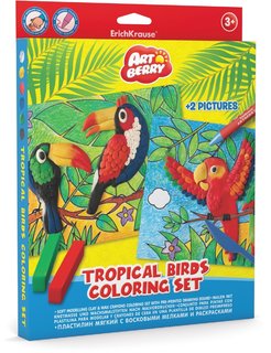 ArtBerry® Trópusi madarak puha modellező vegyülete-1