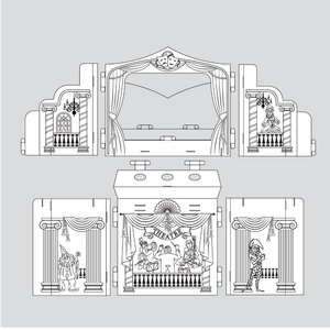 Kiszínezhető házikó - Gyerek színház-2