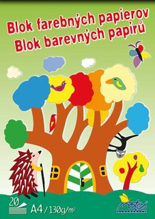 Színes papír füzet A4, 20 lap-1