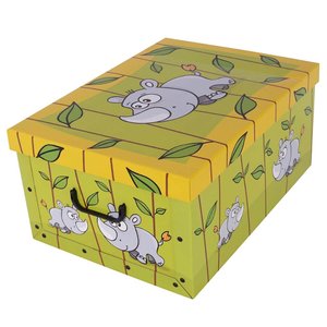 Tároló box Animals savana rinoceronte midi-1