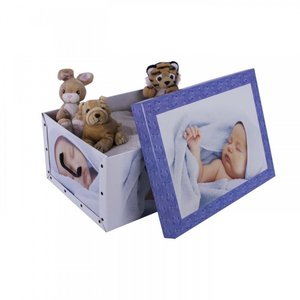 Tároló box Babies sleep blue midi-2