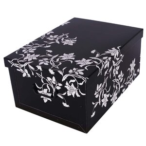 Tároló box Fiori Barocchi nero midi-1