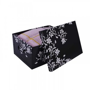 Tároló box Fiori Barocchi nero midi-2