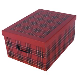 Tároló box Scozzese rosso midi-1