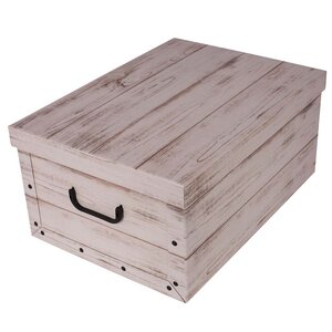 Úložný box Wood white midi-1