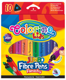 Colorino JUMBO háromszögletű filctollak, 10 színben-1