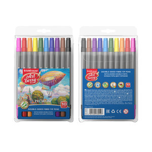 Kétoldalas filctollak, 10 db-4