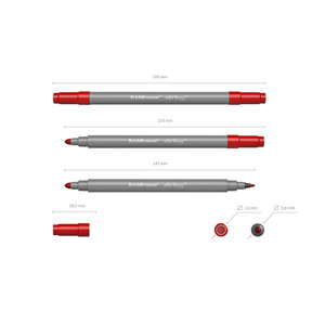 Kétoldalas filctollak, 10 db-5