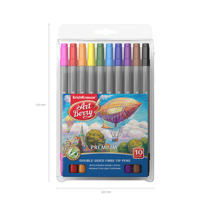 Kétoldalas filctollak, 10 db-6