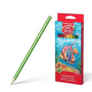 Hatszögletű ArtBerry®  ceruzák, 24 színben-1