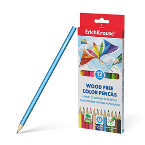 Műanyag hatszögletű színes ceruzák, 12 szín-1