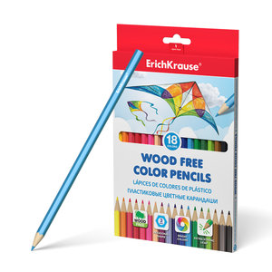 Műanyag hatszögletű színes ceruzák, 18 szín-1