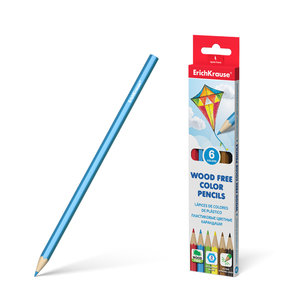 Műanyag hatszögletű színes ceruzák, 6 szín-1