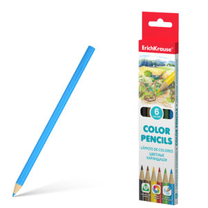 Háromszögletű színes ceruzák, 6 szín-1