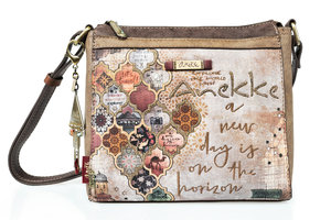 Crossbody válltáska ,arabeszk Egypt motívummal -1