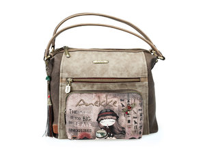 Közepes méretű  barna kézitáska, Explorer-5