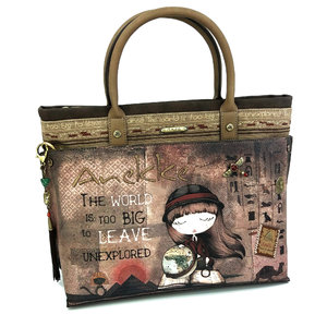 Nagyméretű kézitáska Explorer, fogantyúval és övvel-9