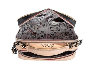 Kézitáska két  cipzárral, Couture-4