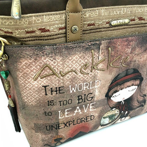 Nagyméretű kézitáska Explorer, fogantyúval és övvel-6