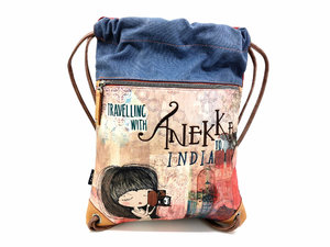 Zsinórral összehúzható táska India-1