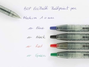 Golyóstoll B2P EcoBall Ocean Plastic Medium zöld-3