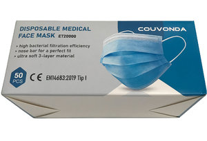 Háromrétegű ET 2000  szájmaszk készlet, 50db/csomag-3