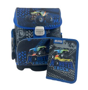 Iskola készlet Monster truck (Hátizsák, tolltartó)-1