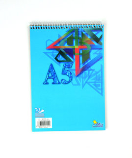 Jegyzetfüzet spirál A5 sima-1